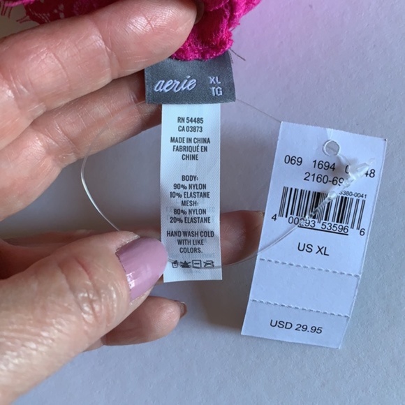 Aerie pink long line bra - Picture 5 of 5